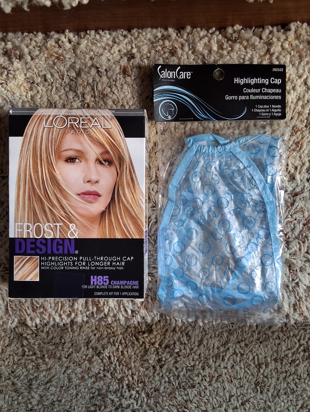 #2 NEW, L'Oreal Frost & Design Highlighting Cap Set in Champagne Blonde